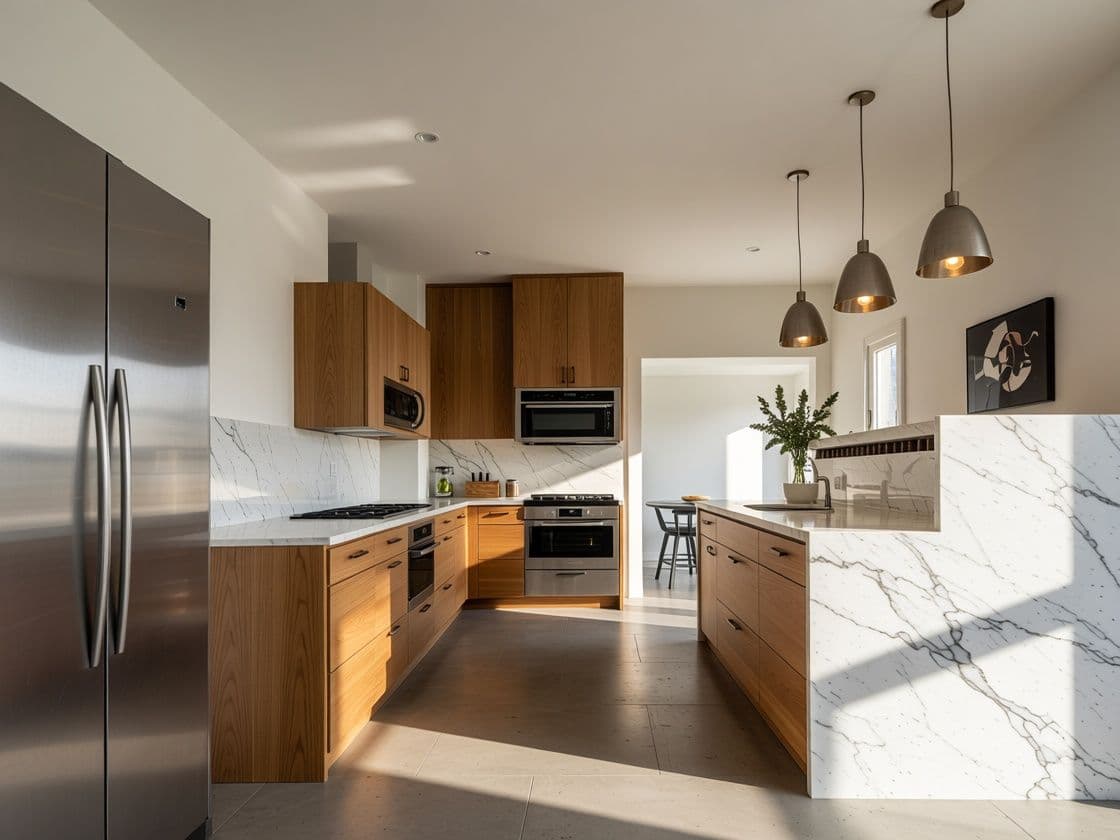Sketch to kitchen render