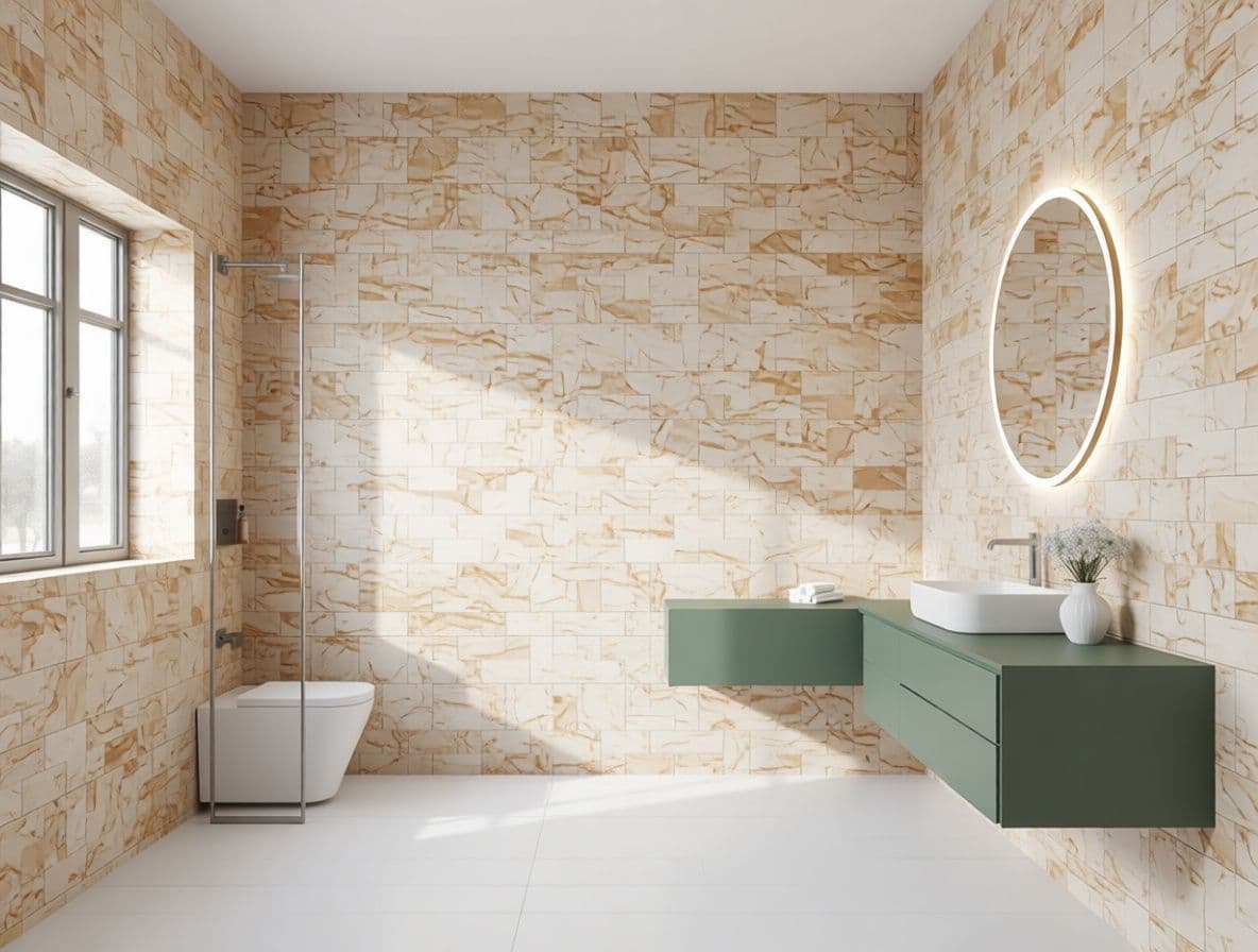 Bathroom material change